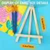imageESRICH 118In Wood EaselsTabletop Painting Display Easels Painting Party Easel Kids Student Tabletop Easels for PaintingPortable Canvas Photo Picture Sign Holder4 Pack 95PK