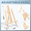 imageESRICH 130PCS Canvas with Easel Set Paint and Sip Kit for AdultsPaint Brushes Canvas Panel Painting KitPainting Supplies Kit for Kids Artists and Beginners to Painting Party26 PCS