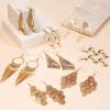 imageESRICH 20 Pairs Gold Earrings for WomenSilver EarringEarrings for WomenDangle Earrings for Womem
