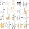 imageESRICH 20 Pairs Gold Earrings for WomenSilver EarringEarrings for WomenDangle Earrings for Womem