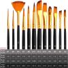 imageESRICH 26PCS Acrylic Paint Set with 12Colors Acrylic Paints 12ml 04 oz 10 Paint Brushes 2Canvas 1 Wood Easel 1 Plate Painting Supplies Kits for Kids Adults Artists and Beginners24color