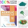 imageESRICH 26PCS Acrylic Paint Set with 12Colors Acrylic Paints 12ml 04 oz 10 Paint Brushes 2Canvas 1 Wood Easel 1 Plate Painting Supplies Kits for Kids Adults Artists and Beginners36 Color Acrylic Paints