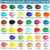 imageESRICH 26PCS Acrylic Paint Set with 12Colors Acrylic Paints 12ml 04 oz 10 Paint Brushes 2Canvas 1 Wood Easel 1 Plate Painting Supplies Kits for Kids Adults Artists and Beginners36 Color Acrylic Paints