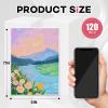 imageESRICH 4x4IN Small Canvases for Painting 24 Pack Mini Canvas Boards Cotton Painting Canvas Primed Acid Free Mini Blank Canvas Panels for Oil PaintWatercolorAcrylic PaintGouacheampampTempera5x7in 120pack