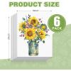 imageESRICH 4x4IN Small Canvases for Painting 24 Pack Mini Canvas Boards Cotton Painting Canvas Primed Acid Free Mini Blank Canvas Panels for Oil PaintWatercolorAcrylic PaintGouacheampampTempera18x24in 6pack