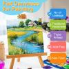 imageESRICH 4x4IN Small Canvases for Painting 24 Pack Mini Canvas Boards Cotton Painting Canvas Primed Acid Free Mini Blank Canvas Panels for Oil PaintWatercolorAcrylic PaintGouacheampampTempera4x4in 100pack