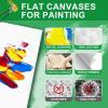 imageESRICH 4x4IN Small Canvases for Painting 24 Pack Mini Canvas Boards Cotton Painting Canvas Primed Acid Free Mini Blank Canvas Panels for Oil PaintWatercolorAcrylic PaintGouacheampampTempera11x14in 12pack