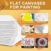 imageESRICH 4x4IN Small Canvases for Painting 24 Pack Mini Canvas Boards Cotton Painting Canvas Primed Acid Free Mini Blank Canvas Panels for Oil PaintWatercolorAcrylic PaintGouacheampampTempera4x4in 24pack