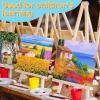 imageESRICH 4x4IN Small Canvases for Painting 24 Pack Mini Canvas Boards Cotton Painting Canvas Primed Acid Free Mini Blank Canvas Panels for Oil PaintWatercolorAcrylic PaintGouacheampampTempera4x4in 100pack
