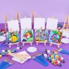 imageESRICH 5 Set Mini Acrylic Paint SetMinis Canvas Painting KitSt Patricks Party Gifts4  4in Canvas with EaselAcrylic PaintsBrushPaletteMini Easel with Canvas for Kids Adults Painting Party30 set 44