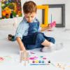 imageESRICH 5 Set Mini Acrylic Paint SetMinis Canvas Painting KitSt Patricks Party Gifts4  4in Canvas with EaselAcrylic PaintsBrushPaletteMini Easel with Canvas for Kids Adults Painting Party5 set 44
