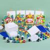 imageESRICH 5 Set Mini Acrylic Paint SetMinis Canvas Painting KitSt Patricks Party Gifts4  4in Canvas with EaselAcrylic PaintsBrushPaletteMini Easel with Canvas for Kids Adults Painting Party20 set 44