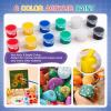 imageESRICH 5 Set Mini Acrylic Paint SetMinis Canvas Painting KitSt Patricks Party Gifts4  4in Canvas with EaselAcrylic PaintsBrushPaletteMini Easel with Canvas for Kids Adults Painting Party10 set 44