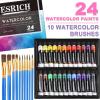 imageESRICH 78PCS Acrylic Paint Set with Wood Easel Paint Brushes Canvases Art Painting Supplies Kit for Kids Students Artists and Beginners