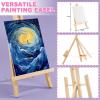 imageESRICH 78PCS Acrylic Paint Set with Wood Easel Paint Brushes Canvases Art Painting Supplies Kit for Kids Students Artists and Beginners