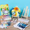 imageESRICH 78Pack Acrylic Paint Set Painting Kits for Adults Paints Kit With3 Pack of 12 Colors Paint 3 Sets of Wooden Easels Canvas Brushes PaletteArt Paint Supplies Kit for Adults Kids Beginner36Color