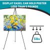 imageESRICH 8 Pack Easel Stand for Sign 63quot Easels for Display Lightweight Metal Easels for Signs Wedding LogosArts PaintingAdjustable Easel Stand with Storage Bag16P