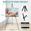 imageESRICH 8 Pack Easel Stand for Sign 63quot Easels for Display Lightweight Metal Easels for Signs Wedding LogosArts PaintingAdjustable Easel Stand with Storage Bag16P