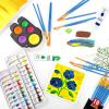 imageESRICH Acrylic Paint Set 12 Colors2 Packwith 20 Paint Brushes24 Acrylic Paints for AdultsKidsBeginnerProfessional ArtistsNonToxic Craft Paint kit for PaperCanvasRockWoodCeramic2 Set 12 Color