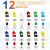 imageESRICH Acrylic Paint Set 12 Colors2 Packwith 20 Paint Brushes24 Acrylic Paints for AdultsKidsBeginnerProfessional ArtistsNonToxic Craft Paint kit for PaperCanvasRockWoodCeramic2 Set 12 Color