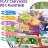 imageESRICH Canvas Boards for Painting 10 Pack Canvases for Painting 8x10 Cotton Primed Acid Free Blank Canvas Panels for Oil Paint Watercolor Acrylic Paint Gouache and Tempera11x14
