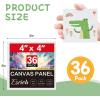 imageESRICH Canvas Boards for Painting 10 Pack Canvases for Painting 8x10 Cotton Primed Acid Free Blank Canvas Panels for Oil Paint Watercolor Acrylic Paint Gouache and Tempera4x4