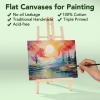 imageESRICH Canvas Boards for Painting 10 Pack Canvases for Painting 8x10 Cotton Primed Acid Free Blank Canvas Panels for Oil Paint Watercolor Acrylic Paint Gouache and Tempera8x10
