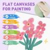 imageESRICH Canvas Boards for Painting 10 Pack Canvases for Painting 8x10 Cotton Primed Acid Free Blank Canvas Panels for Oil Paint Watercolor Acrylic Paint Gouache and Tempera11x14