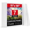 imageESRICH Canvas Boards for Painting 10 Pack Canvases for Painting 8x10 Cotton Primed Acid Free Blank Canvas Panels for Oil Paint Watercolor Acrylic Paint Gouache and Tempera11x14