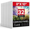imageESRICH Canvas Boards for Painting 10 Pack Canvases for Painting 8x10 Cotton Primed Acid Free Blank Canvas Panels for Oil Paint Watercolor Acrylic Paint Gouache and Tempera8x10