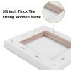 imageESRICH Canvas for Painting 8x10 16 Pack Stretched Canvas Primed AcidFree Cotton Paint Canvas Bulk White Blank Canvases for Painting for Oil ampamp Acrylic Paint6 Packs  6Sizes1 of each
