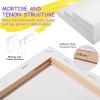 imageESRICH Canvas for Painting 8x10 16 Pack Stretched Canvas Primed AcidFree Cotton Paint Canvas Bulk White Blank Canvases for Painting for Oil ampamp Acrylic Paint24 Packs  3Sizes5x7 8x10 11x14