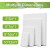 imageESRICH Canvas for Painting 8x10 16 Pack Stretched Canvas Primed AcidFree Cotton Paint Canvas Bulk White Blank Canvases for Painting for Oil ampamp Acrylic Paint4 Pcs4sizes3x5 5x7 8x10 10x12