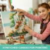 imageESRICH Canvas for Painting 8x10 16 Pack Stretched Canvas Primed AcidFree Cotton Paint Canvas Bulk White Blank Canvases for Painting for Oil ampamp Acrylic Paint10 Packs  1Size8x8