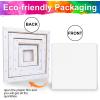 imageESRICH Canvas for Painting 8x10 16 Pack Stretched Canvas Primed AcidFree Cotton Paint Canvas Bulk White Blank Canvases for Painting for Oil ampamp Acrylic Paint4 Packs  4Sizes4x4 6x6 8x8 10x10