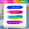 imageESRICH Canvas for Painting 8x10 16 Pack Stretched Canvas Primed AcidFree Cotton Paint Canvas Bulk White Blank Canvases for Painting for Oil ampamp Acrylic Paint4 Packs  4Sizes4x4 6x6 8x8 10x10