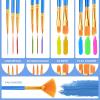 imageESRICH Paint Brushes Set30pack360pcs Nylon Hair Paintbrushes RoundPointed Tip Paint Brushes for Acrylic PaintingWatercolor Oil Miniature Painting KitsPaint Brushes for Kids Adult Arts Supplies240p