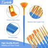 imageESRICH Paint Brushes Set30pack360pcs Nylon Hair Paintbrushes RoundPointed Tip Paint Brushes for Acrylic PaintingWatercolor Oil Miniature Painting KitsPaint Brushes for Kids Adult Arts Supplies240p