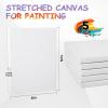 imageESRICH Stretched Canvas for Painting 11x14 Inch 2 Pack Blank Canvas 58 in Profile Primed White Canvases for Painting for Oil ampamp Acrylic Paint8x10