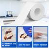 imageESRICH White Caulk Tape5 Rolls Caulk Tape Waterproof Self Adhesive Toilet Caulking Strip for Bathtub Kitchen CountertopSinkWall Tile Edge Peel and Stick Caulking Sealing Tool 15quot x10Ft