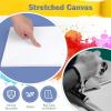 imageStretched Canvases for Painting 8PCS Multi Pack Canvas 3x5 5x7 8x10 10x122 of Each AcidFree Wood Frame Blank Canvas Art Canvas Pre Primed for Acrylic Oil Painting Tempera Paintings8PCS4sizes2 of Each