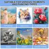 imageStretched Canvases for Painting 8PCS Multi Pack Canvas 3x5 5x7 8x10 10x122 of Each AcidFree Wood Frame Blank Canvas Art Canvas Pre Primed for Acrylic Oil Painting Tempera Paintings12PCS7sizes