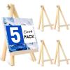 imageESRICH 118In Wood EaselsTabletop Painting Display Easels Painting Party Easel Kids Student Tabletop Easels for PaintingPortable Canvas Photo Picture Sign Holder4 Pack 95PK