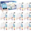 imageESRICH 5 Set Mini Acrylic Paint SetMinis Canvas Painting KitSt Patricks Party Gifts4  4in Canvas with EaselAcrylic PaintsBrushPaletteMini Easel with Canvas for Kids Adults Painting Party10 set 44