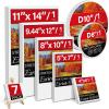 imageESRICH Canvas for Painting 8x10 16 Pack Stretched Canvas Primed AcidFree Cotton Paint Canvas Bulk White Blank Canvases for Painting for Oil ampamp Acrylic Paint7 Pcs7sizes1 of Each