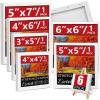 imageESRICH Canvas for Painting 8x10 16 Pack Stretched Canvas Primed AcidFree Cotton Paint Canvas Bulk White Blank Canvases for Painting for Oil ampamp Acrylic Paint6 Packs  6Sizes1 of each