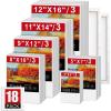 18 Packs - 6 Sizes (3 of Each)