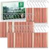 imageESRICH Cedar Blocks for Clothes Storage15 Pack with Metal Hooks100 Natura Cedars Wood for ClosetsCedars Planks with SandpaperCedar Chips for Closets and Drawers0 Ounce Pack of 32