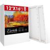 imageESRICH Stretched Canvas for Painting 8 Pack Canvases for Painting 11x14 58 in Profile Primed White Painting Canvas for Oil ampamp Acrylic Paint12x16in8P