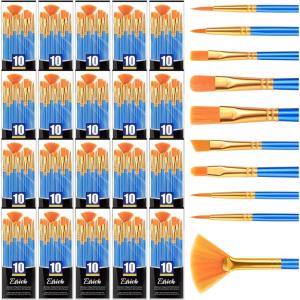 imageESRICH 10PCS Paint BrushesPaint Brush for Acrylic PaintingAcrylic Paint Brush Set for Oil WatercolorBody Face Rock Canvas Small Paint Brushes for Kids Adult Drawing200p